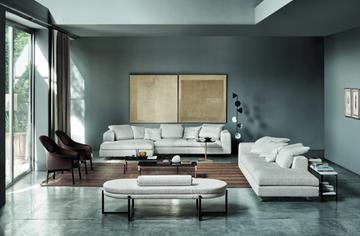 GLORIA HIGH - Leather easy chair with armrests by Arflex - view 3
