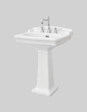 Hermitage Hec002 Wall Hung Column Washbasin by Artceram