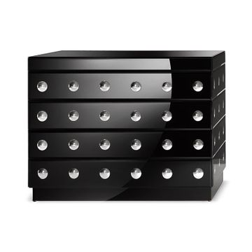 CDA Art Déco Black Chest of Drawers by Arte Veneziana - view 3