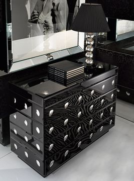 CDA Art Déco Black Chest of Drawers by Arte Veneziana - view 7