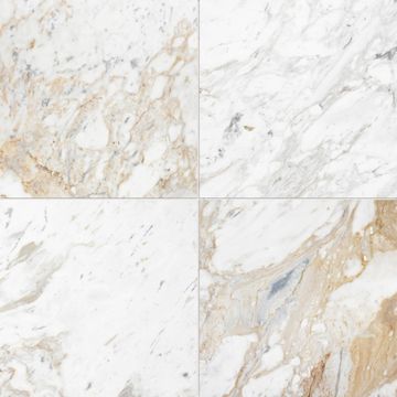 Arabescato D'oro Marble Tile Honed 24" x 24" x 3/8" Stone Micro-Beveled Edge by Artistictile