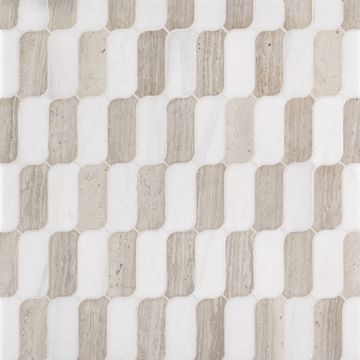 Michelle Gerson Stix Waterjet Mosaic Honed Stone by Artistictile