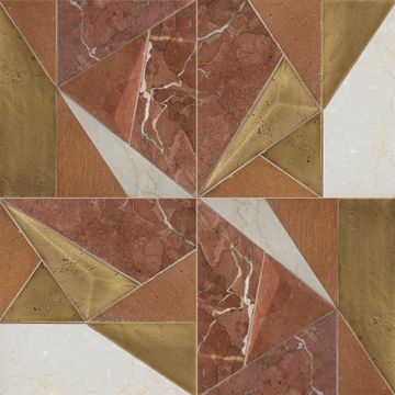 Metamorphosis by Ryan Saghian Dimensional Tile Mixed Finish Stone by Artistictile