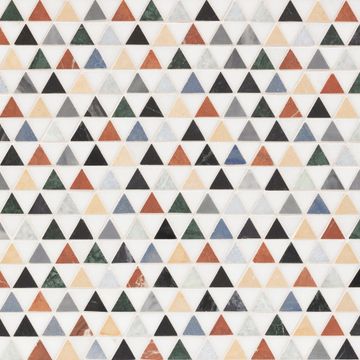 Doge Mosaic Stone Triangle by Artistictile