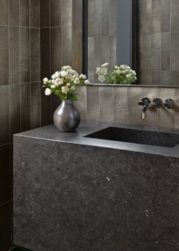 Grand Tour Lumina Antique Silver Limestone Decorative Tile Metallic Stone by Artistictile - view 6