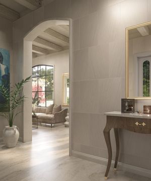Moca Cream Limestone Tile Honed 16" x 24" x 3/8" Stone Straight Edge by Artistictile - view 6
