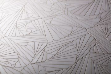 Origami Alta White Marble Waterjet Mosaic Polished Stone by Artistictile - view 3