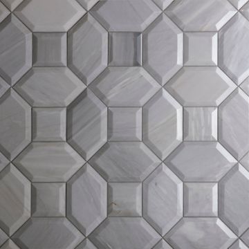 Prime Grey Marble Dimensional Tile Stone Beveled by Artistictile - view 4