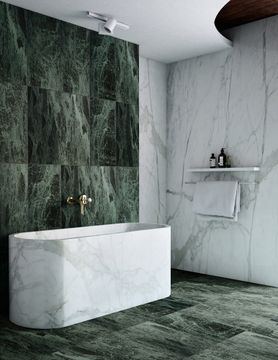 Verde Alpi Serpentine Tile Honed 12" x 24" x 3/8" Stone Micro-Beveled Edge by Artistictile - view 5