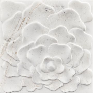 Rosa Volakas White Dolomite Dimensional Tile High Honed Stone by Artistictile - view 4