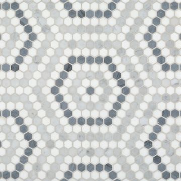 Riverside Drive Hex Grey Mosaic by Artistictile - view 5