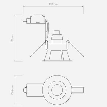 Minima Round Fixed Matt White by Astro - view 4