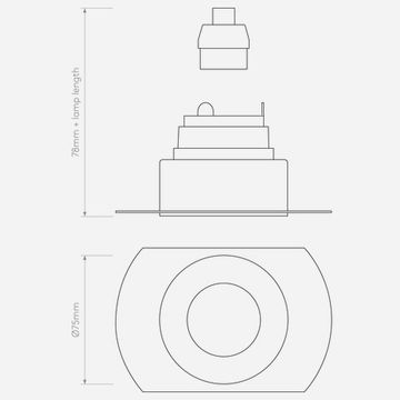 Trimless Round Fixed Matt White by Astro - view 8