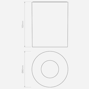Kos Round 100 LED Textured Black by Astro - view 4