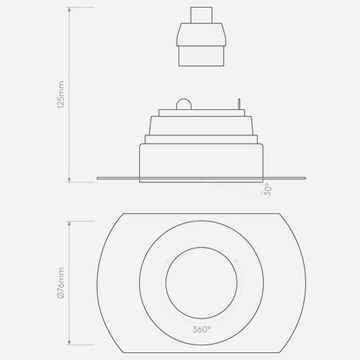 Trimless Round Adjustable Matt White by Astro - view 4