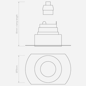 Trimless Slimline Round Fixed Fire-Rated IP65 Matt White by Astro - view 4