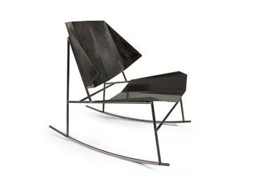 TERRA - Rocking iron garden armchair by Atipico - view 2