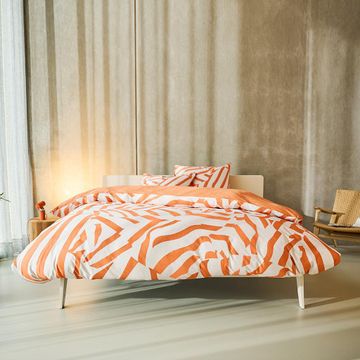 Vibrant apricot pillowcases by Auping - view 3
