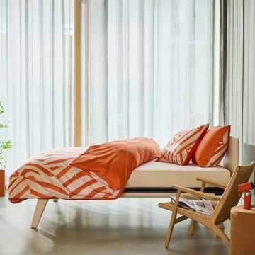 Vibrant apricot pillowcases by Auping - view 2
