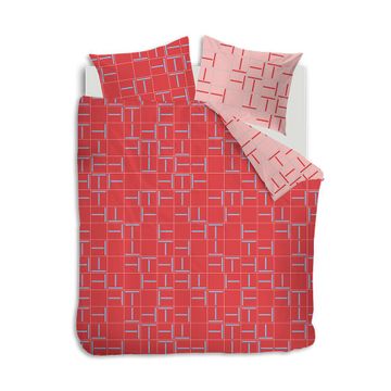 Graphic red duvet covers by Auping - view 3