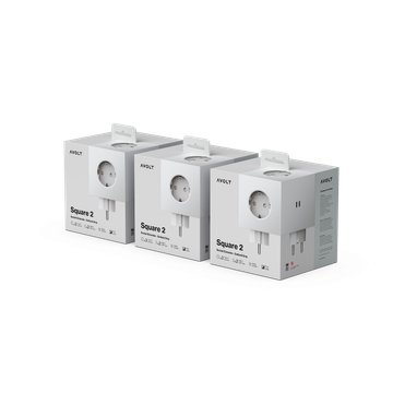 Square 2 | 3-Pack Gotland Gray USB-C by Avolt