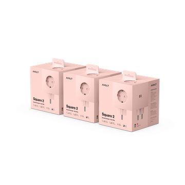 Square 2 | 3-Pack New Pink USB-C by Avolt