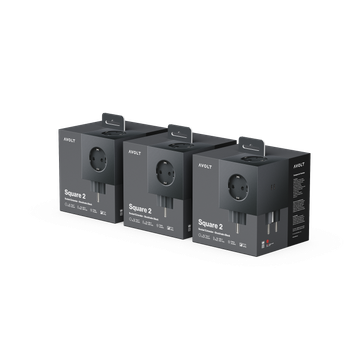 Square 2 | 3-Pack Stockholm Black USB-C by Avolt
