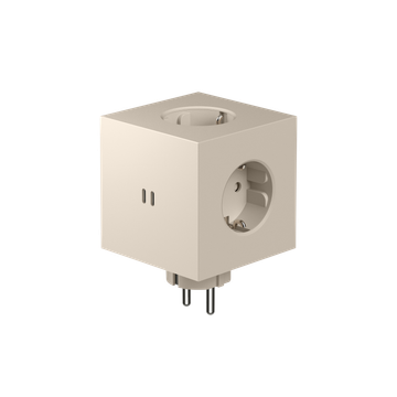 Square 2 USB-C Wall Power Strip – Nomad Sand by Avolt