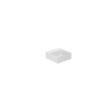 Lavabo Sospeso No Foro 35x35 cm Elegance Squared: Lavabo sospeso in ceramica by Azzurra Ceramica