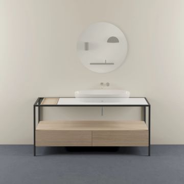 Struttura a Terra in Metallo 180x55 cm Monoforo: Soluzioni a terra e sospese by Azzurra Ceramica