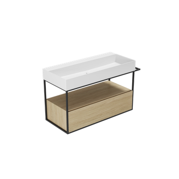 Struttura Sospesa in Metallo con Cassettoni 110 cm: Mobili Bagno by Azzurra Ceramica