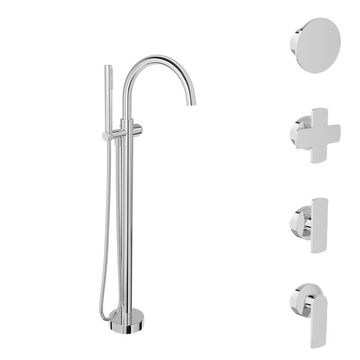 Finition seule pour robinet de bain au sol avec douchette (manette au choix) by BARIL