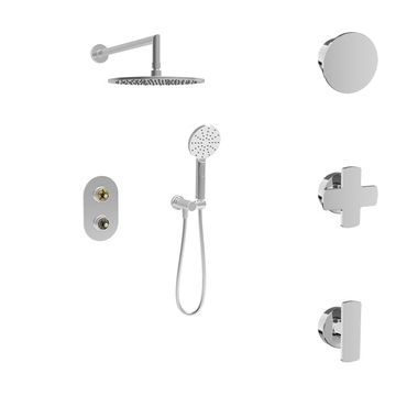 Finition seule pour ensemble de douche thermostatique pression équilibrée sans manette by BARIL