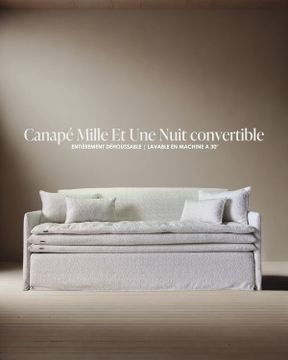 Canapé lit convertible Mille Et Une Nuit 200 cm Zée ( couchage 160 cm ) by Bérengère Leroy