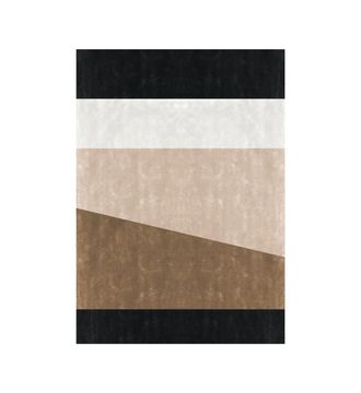 Tapis Ipanema Noir Havane Beach by Bérengère Leroy