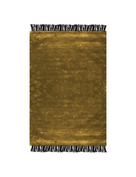 Tapis Tsar gold en fibres d’eucalyptus by Bérengère Leroy