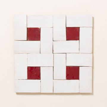Garnet Basketweave Zellige by Bert & May