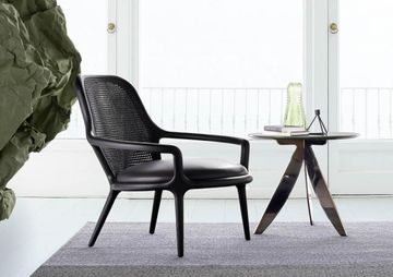 Black design armchair Patti by BertO