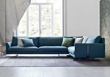 Dee Dee corner sofa in fabric with two end elements by BertO