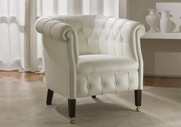 Londra Armchair With Wooden Legs With Castors by BertO