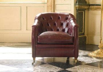 Wembley Tub Chair Leather Armchair by BertO
