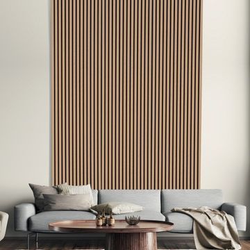 5 x pannello fonoassorbente per interni legno rovere 120x57cm K-RO by BICA S.p.A