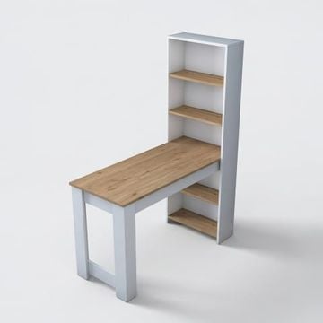 Scrivania con libreria salvaspazio in legno Ordan by BICA S.p.A