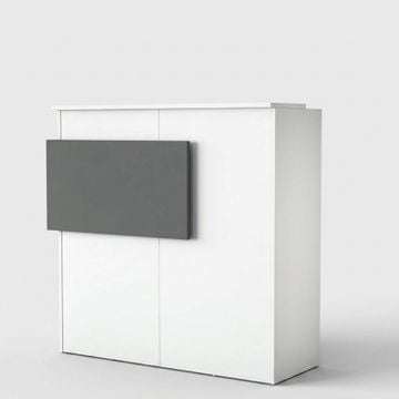 Bancone reception con cassetti e ripiani 110x40x110 cm Cador by BICA S.p.A