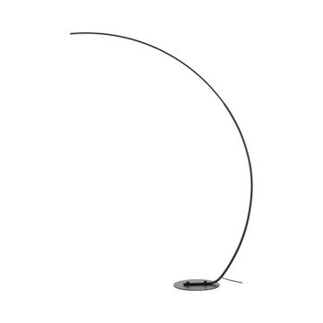 Lampada da terra ad arco in alluminio nera opaca con led h175 cm Nampa by BICA S.p.A