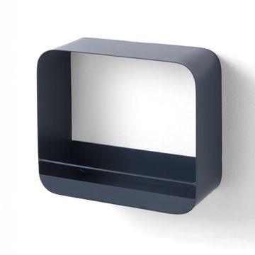 Mensola quadrata di design da parete in acciaio blu petrolio Jasper by BICA S.p.A