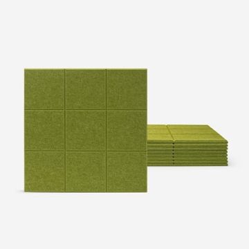 Set 8 pannelli fonoassorbenti decorativi geometrici verdi 60x60 Didi-V by BICA S.p.A