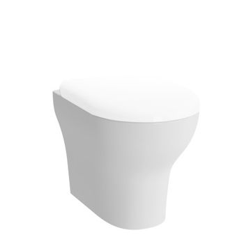 Vaso WC ceramica a terra filomuro scarico parete sanitari Zentrum VitrA by BICA S.p.A