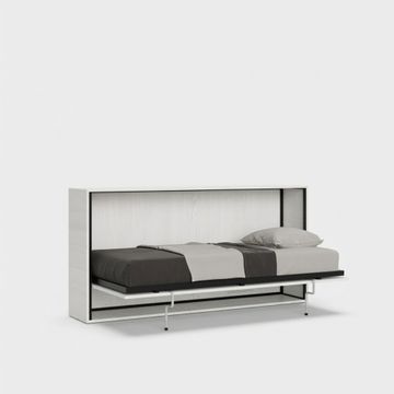 Letto singolo a scomparsa orizzontale bianco 85x185cm doghe Kando BF by BICA S.p.A
