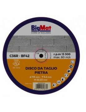 BIGMAT DISCO DA TAGLIO PIETRA 115 mm by BigMat